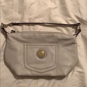 coach cream mini bag